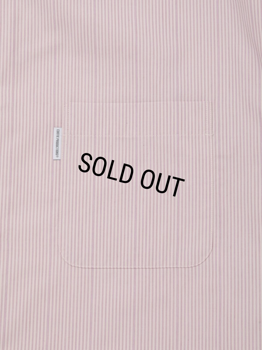 画像3: COOTIE PRODUCTIONS/Stripe Broad S/S Shirt（Pink）［ストライプブロードシャツ-26春夏］ (3)