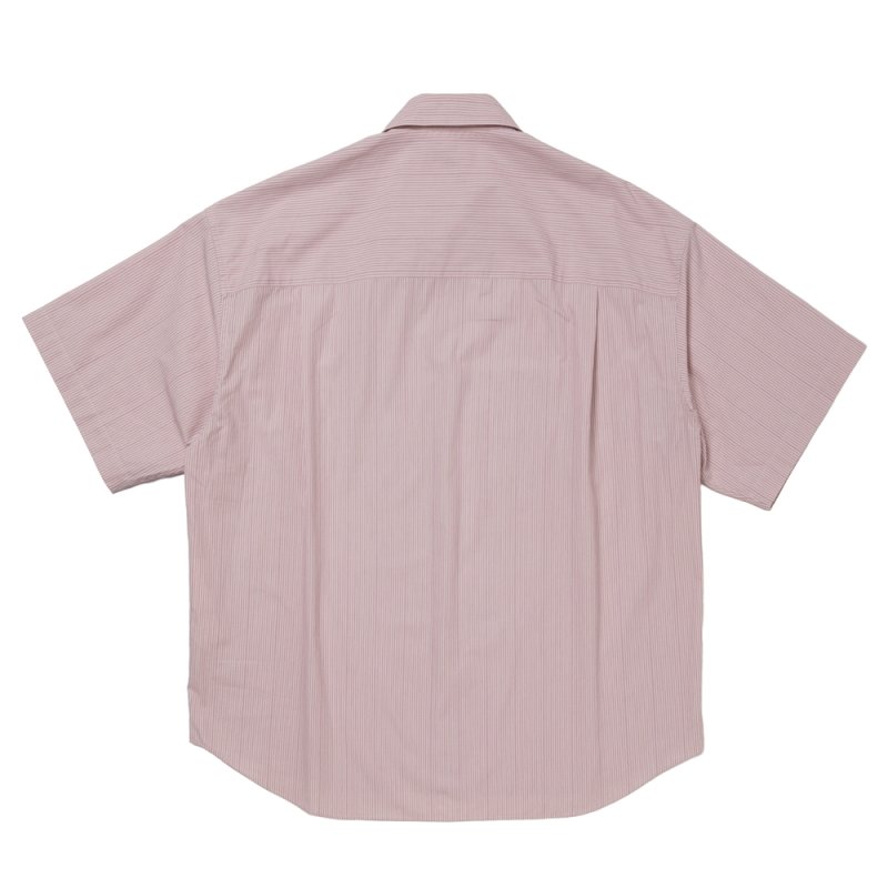 画像2: COOTIE PRODUCTIONS/Stripe Broad S/S Shirt（Pink）［ストライプブロードシャツ-26春夏］