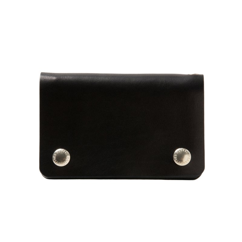 画像1: COOTIE PRODUCTIONS/Leather Trucker Wallet（Black）［レザートラッカーウォレット-26春夏］