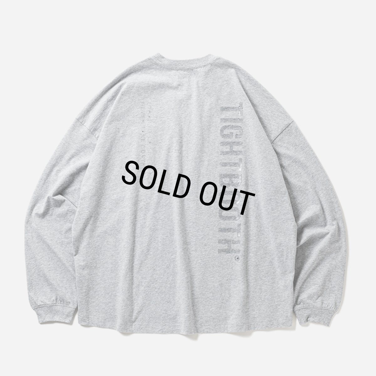 画像1: TIGHTBOOTH/LABEL LOGO L/S T-SHIRT（Gray）［ラベルロゴ長袖T-26春夏］ (1)