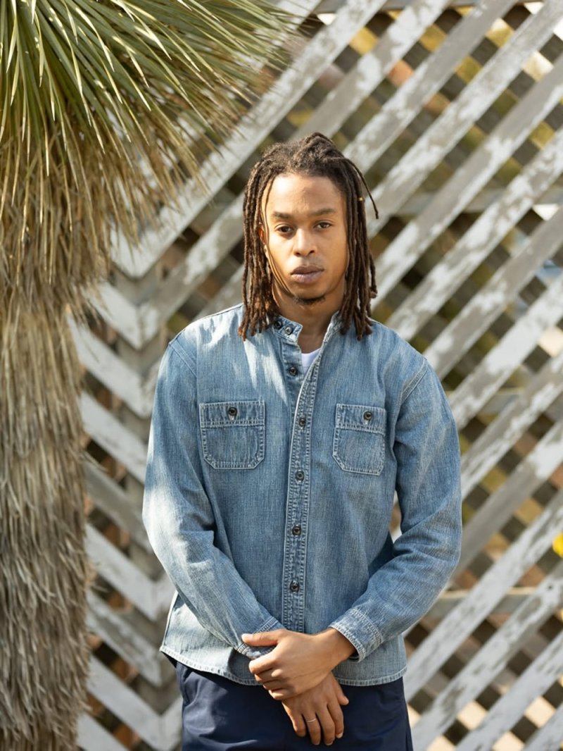 画像3: RATS/STAND COLLAR DENIM SHIRT（INDIGO）［スタンドカラーデニムシャツ-26春夏］