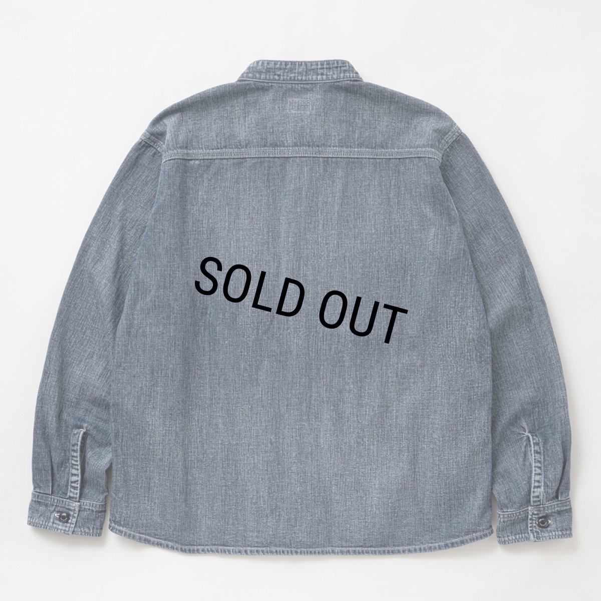 画像2: RATS/STAND COLLAR DENIM SHIRT（INDIGO）［スタンドカラーデニムシャツ-26春夏］ (2)