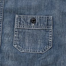 画像4: RATS/STAND COLLAR DENIM SHIRT（INDIGO）［スタンドカラーデニムシャツ-26春夏］ (4)