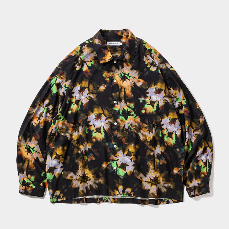 画像1: TIGHTBOOTH/BLOOM L/S SHIRT（Black）［ブルームシャツ-26春夏］