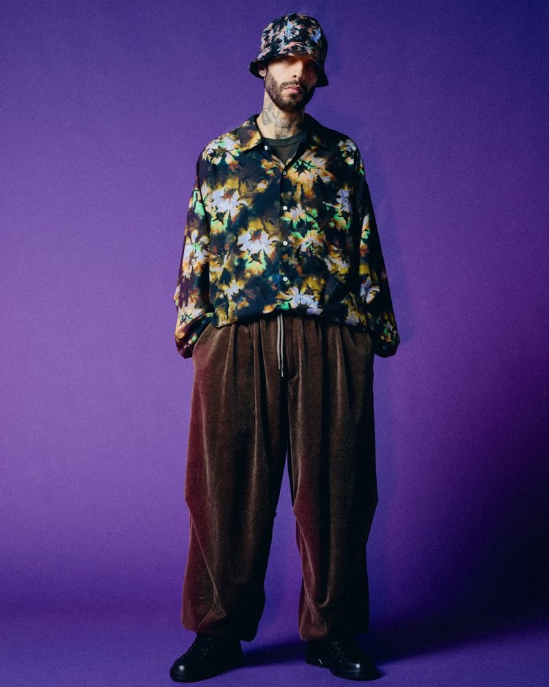 画像3: TIGHTBOOTH/BLOOM L/S SHIRT（Black）［ブルームシャツ-26春夏］