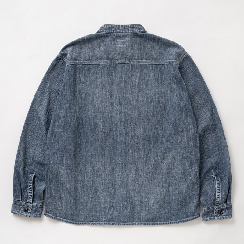 画像2: RATS/STAND COLLAR DENIM SHIRT（INDIGO）［スタンドカラーデニムシャツ-26春夏］