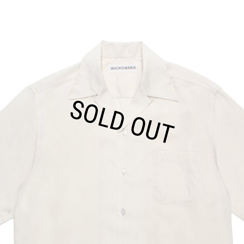 WACKO MARIA/SOKTAS / OPEN COLLAR SHIRT（IVORY）［オープンカラー
