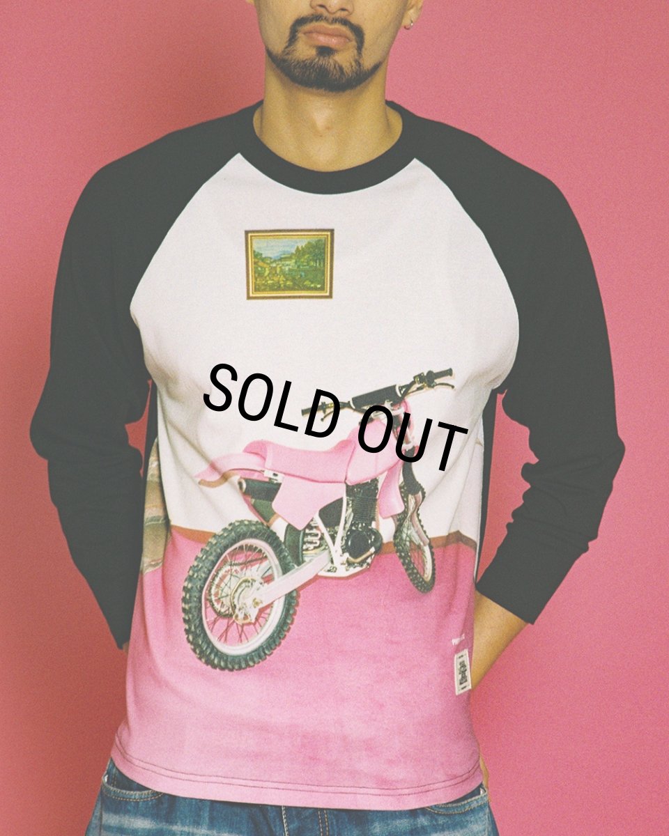 画像3: BlackEyePatch/CES XC BIKE RAGLAN L/S TEE（WHITE/BLACK） (3)