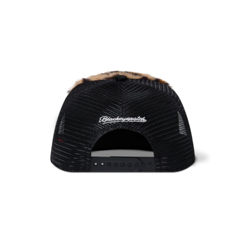 画像2: BlackEyePatch/FAUX FUR LEOPARD PATTERNED TRUCKER CAP（MULTI）