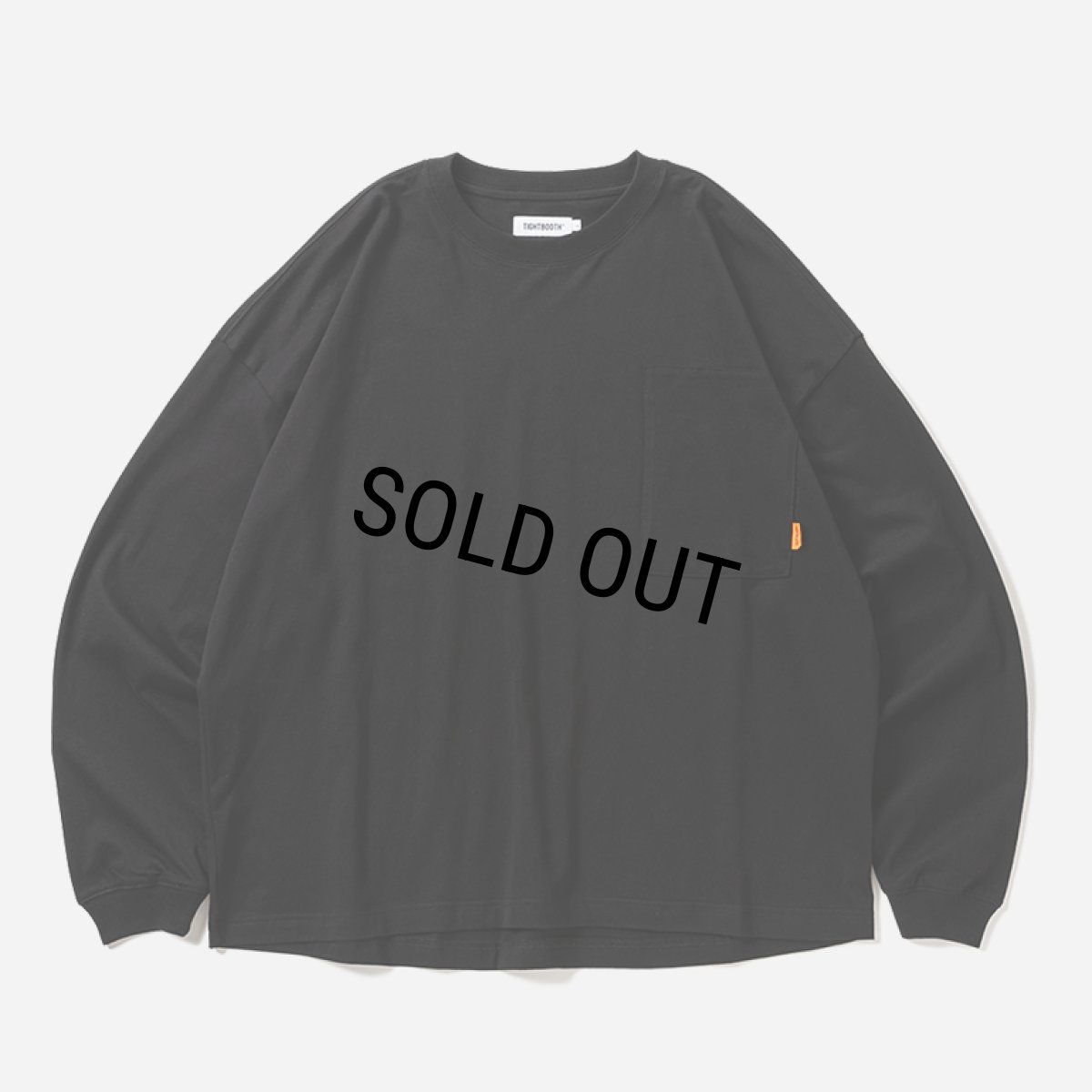 画像2: TIGHTBOOTH/LABEL LOGO L/S T-SHIRT（Black）［ラベルロゴ長袖T-26春夏］ (2)