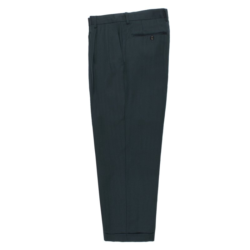 画像1: WACKO MARIA/DORMEUIL / DOUBLE PLEATED TROUSERS（DARK BLUE）［ツータックスラックス-26春夏］