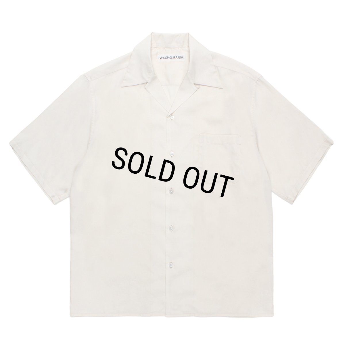 画像1: WACKO MARIA/SOKTAS / OPEN COLLAR SHIRT（IVORY）［オープンカラーシャツ-26春夏］ (1)