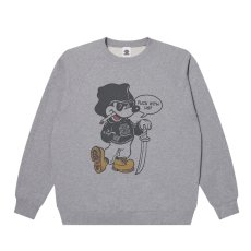 画像1: BlackEyePatch/BOOTLEG RAT CREW SWEAT（HEATHER GRAY） (1)