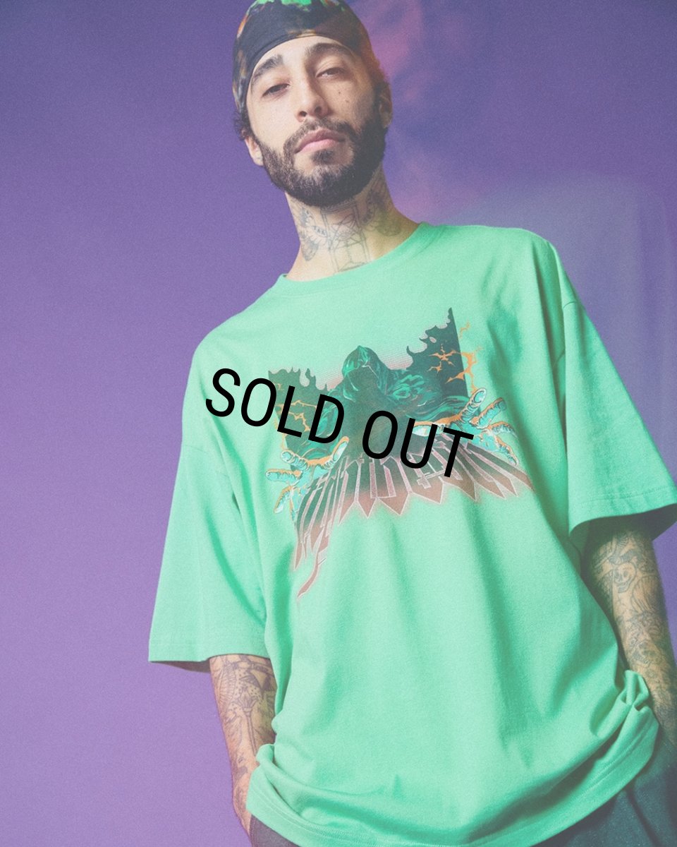 画像4: TIGHTBOOTH/WIZARD S/S T-SHIRT（Green）［ウィザードT-26春夏］ (4)