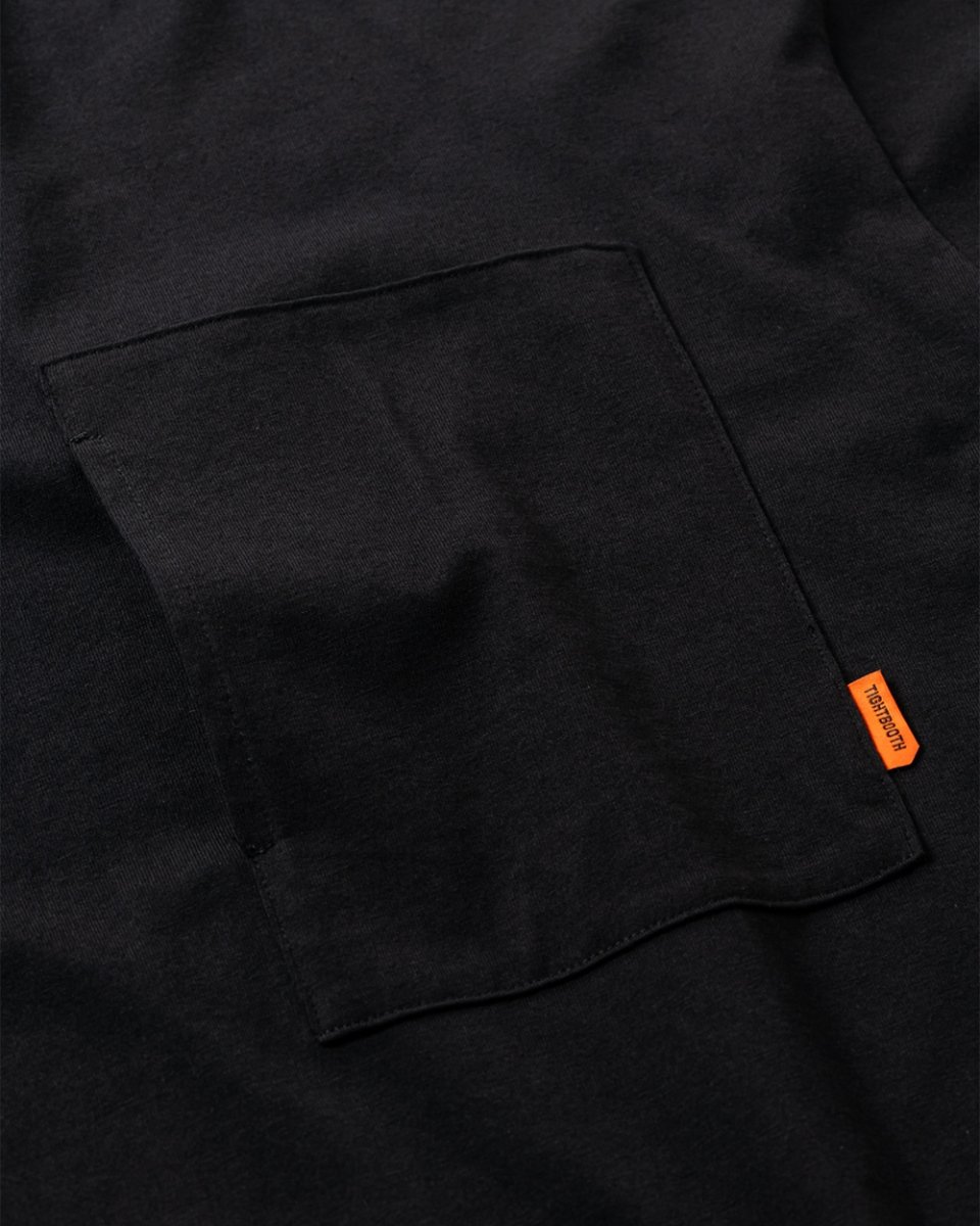 画像4: TIGHTBOOTH/LABEL LOGO L/S T-SHIRT（Black）［ラベルロゴ長袖T-26春夏］ (4)