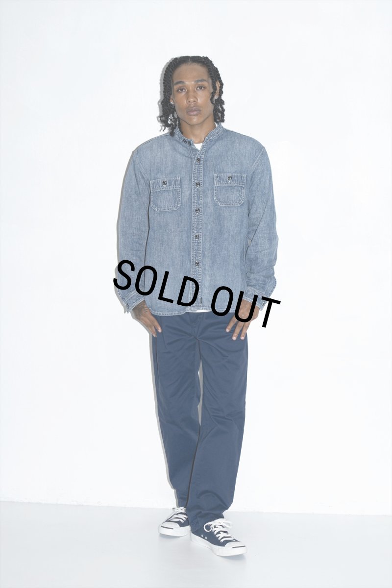 画像10: RATS/STAND COLLAR DENIM SHIRT（INDIGO）［スタンドカラーデニムシャツ-26春夏］ (10)
