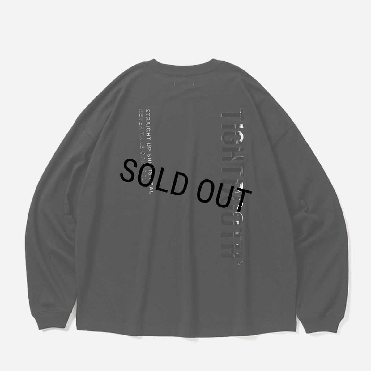 画像1: TIGHTBOOTH/LABEL LOGO L/S T-SHIRT（Black）［ラベルロゴ長袖T-26春夏］ (1)