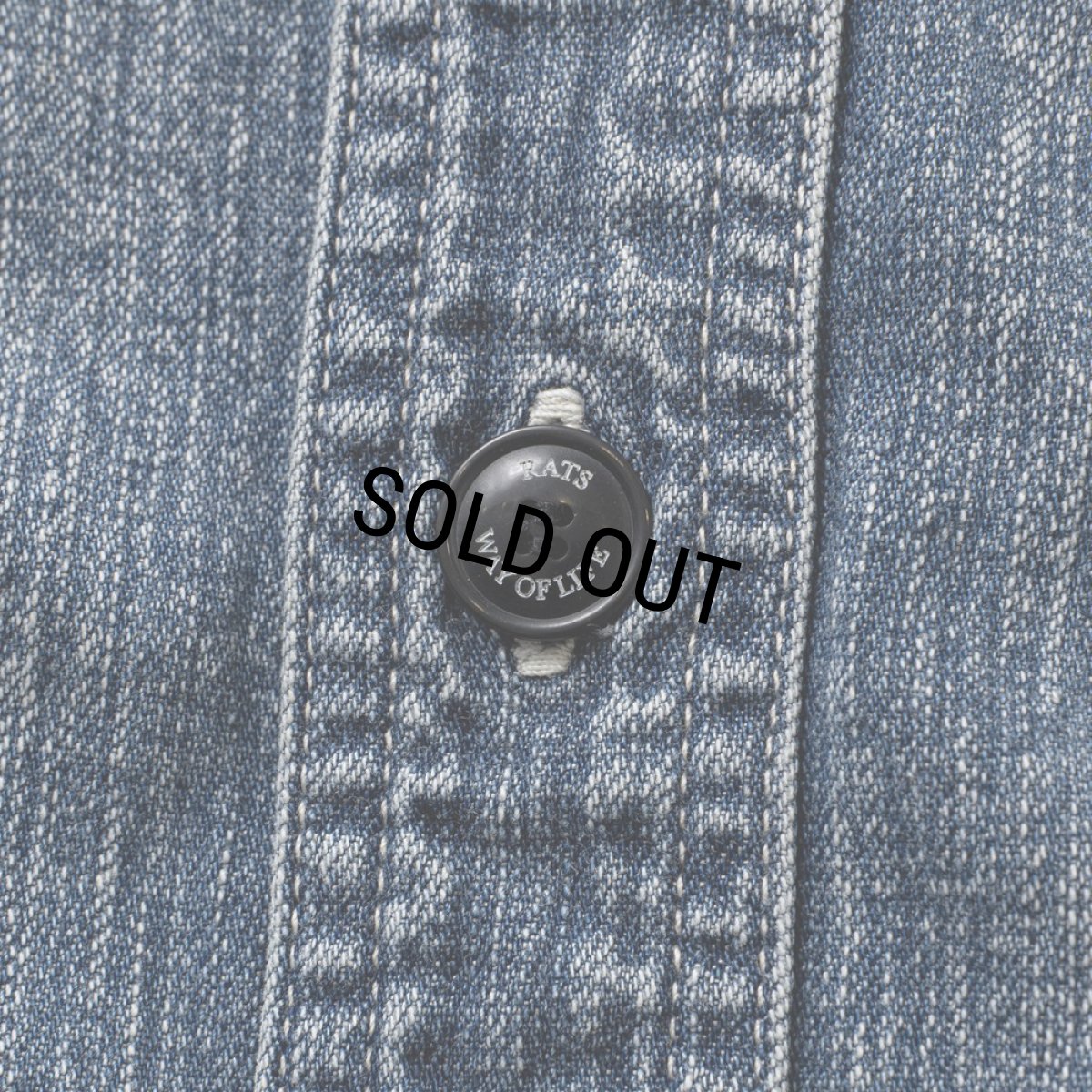 画像5: RATS/STAND COLLAR DENIM SHIRT（INDIGO）［スタンドカラーデニムシャツ-26春夏］ (5)