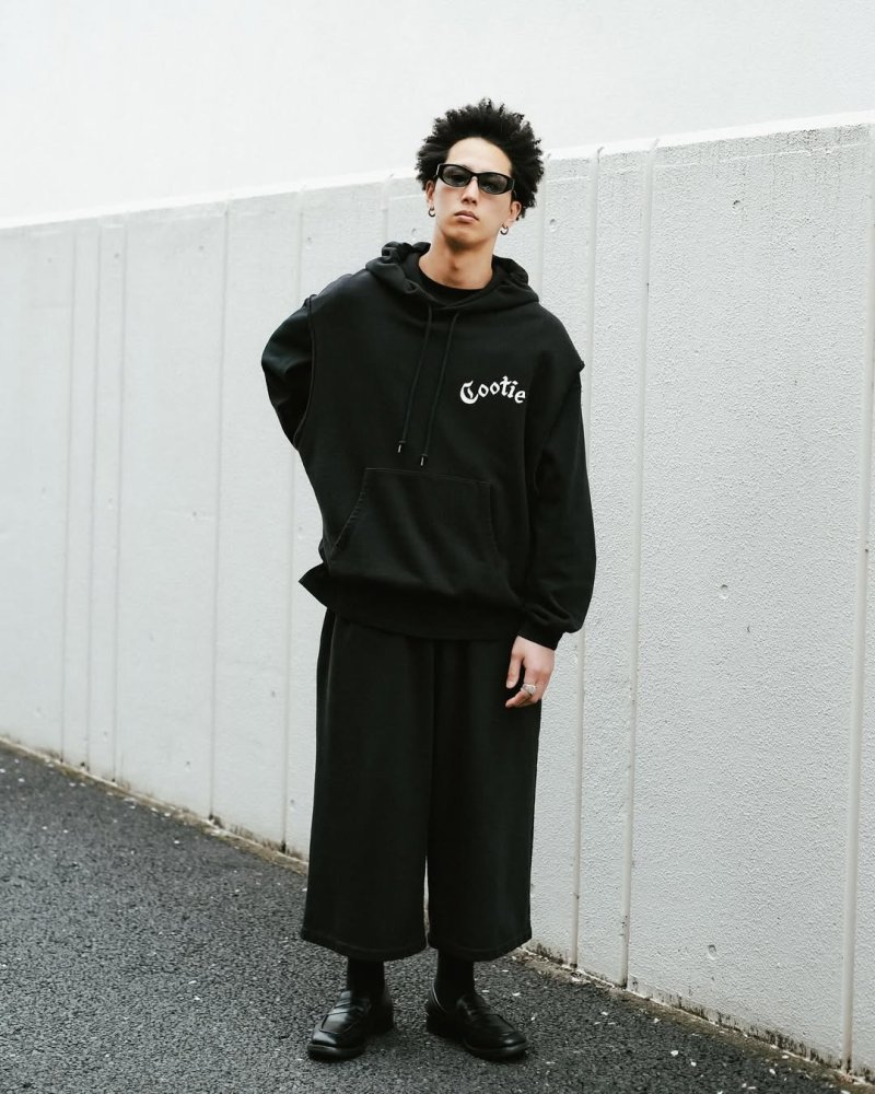 画像3: COOTIE PRODUCTIONS/Venice Sweat Shin Cut Wide Easy Pants（Black）［スウェットシンカットワイドイージーパンツ-26春夏］