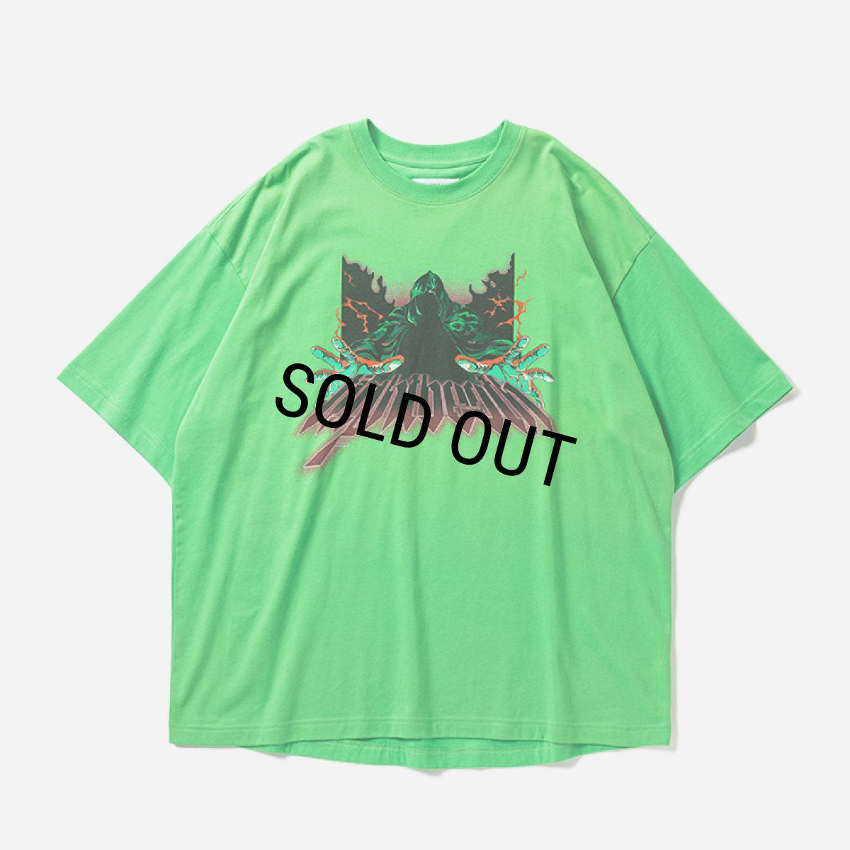 画像1: TIGHTBOOTH/WIZARD S/S T-SHIRT（Green）［ウィザードT-26春夏］ (1)