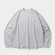 画像2: TIGHTBOOTH/LABEL LOGO L/S T-SHIRT（Gray）［ラベルロゴ長袖T-26春夏］ (2)
