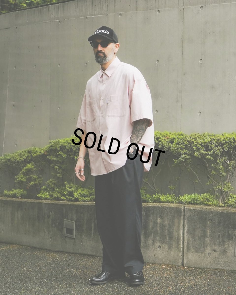 画像4: COOTIE PRODUCTIONS/Stripe Broad S/S Shirt（Pink）［ストライプブロードシャツ-26春夏］ (4)