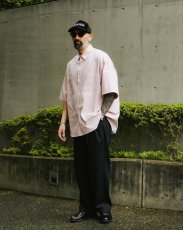 画像4: COOTIE PRODUCTIONS/Stripe Broad S/S Shirt（Pink）［ストライプブロードシャツ-26春夏］ (4)