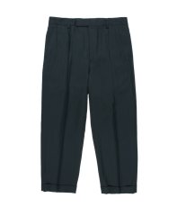 画像2: WACKO MARIA/DORMEUIL / DOUBLE PLEATED TROUSERS（DARK BLUE）［ツータックスラックス-26春夏］ (2)