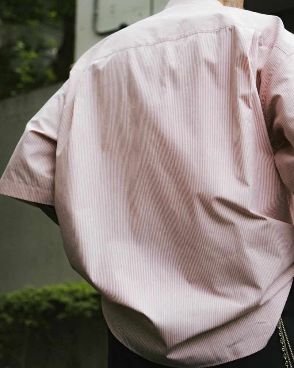画像6: COOTIE PRODUCTIONS/Stripe Broad S/S Shirt（Pink）［ストライプブロードシャツ-26春夏］ (6)