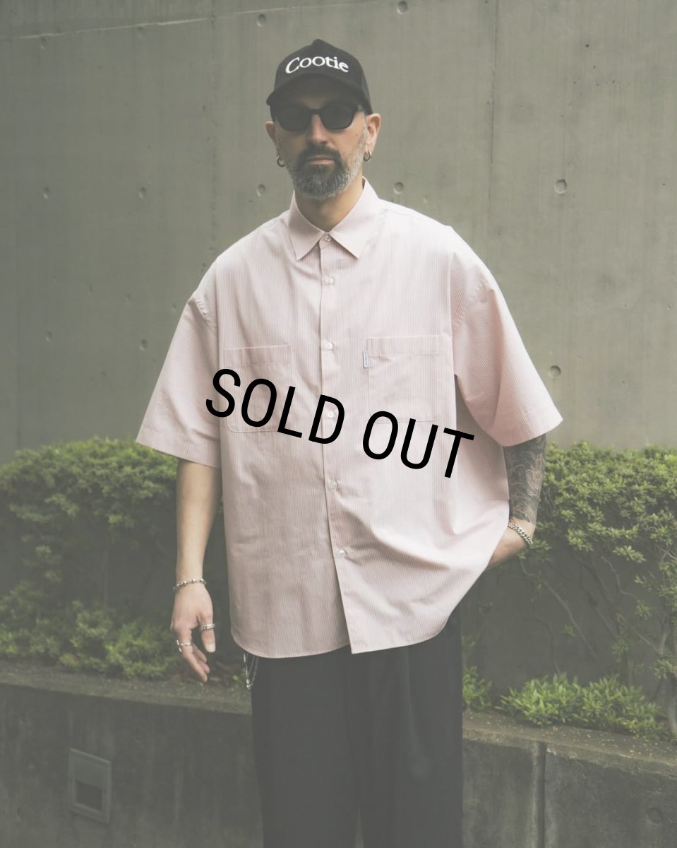 画像5: COOTIE PRODUCTIONS/Stripe Broad S/S Shirt（Pink）［ストライプブロードシャツ-26春夏］ (5)