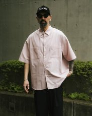 画像5: COOTIE PRODUCTIONS/Stripe Broad S/S Shirt（Pink）［ストライプブロードシャツ-26春夏］ (5)