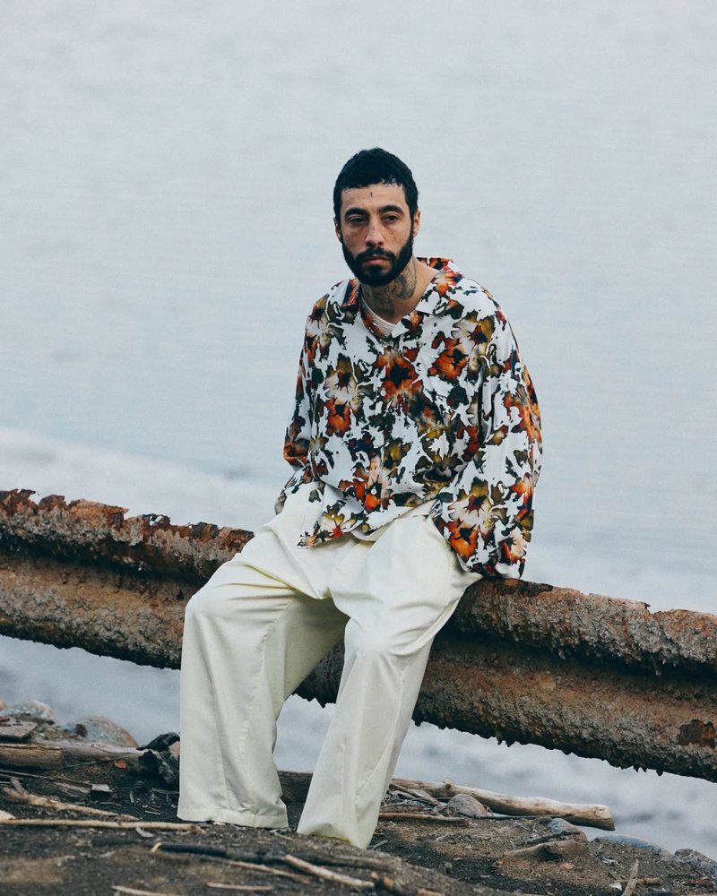 画像2: TIGHTBOOTH/BLOOM L/S SHIRT（White）［ブルームシャツ-26春夏］