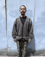 画像3: exodus brand/SHEMAGH JACQUARD KNIT CARDIGAN（GREY/BEIGE）［シュマグジャガードニットカーディガン-26春夏］ (3)