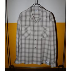画像2: exodus brand/RAYON OMBRE CHECK L/S SHIRT（WHITE）［レーヨンオンブレチェックシャツ-26春夏］ (2)