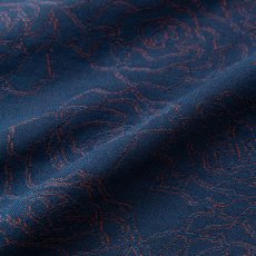 画像6: CALEE/5 LENGHT ROSE PATTERN JACQUARD SH（NAVY）［ローズジャガードシャツ-26春夏］ (6)