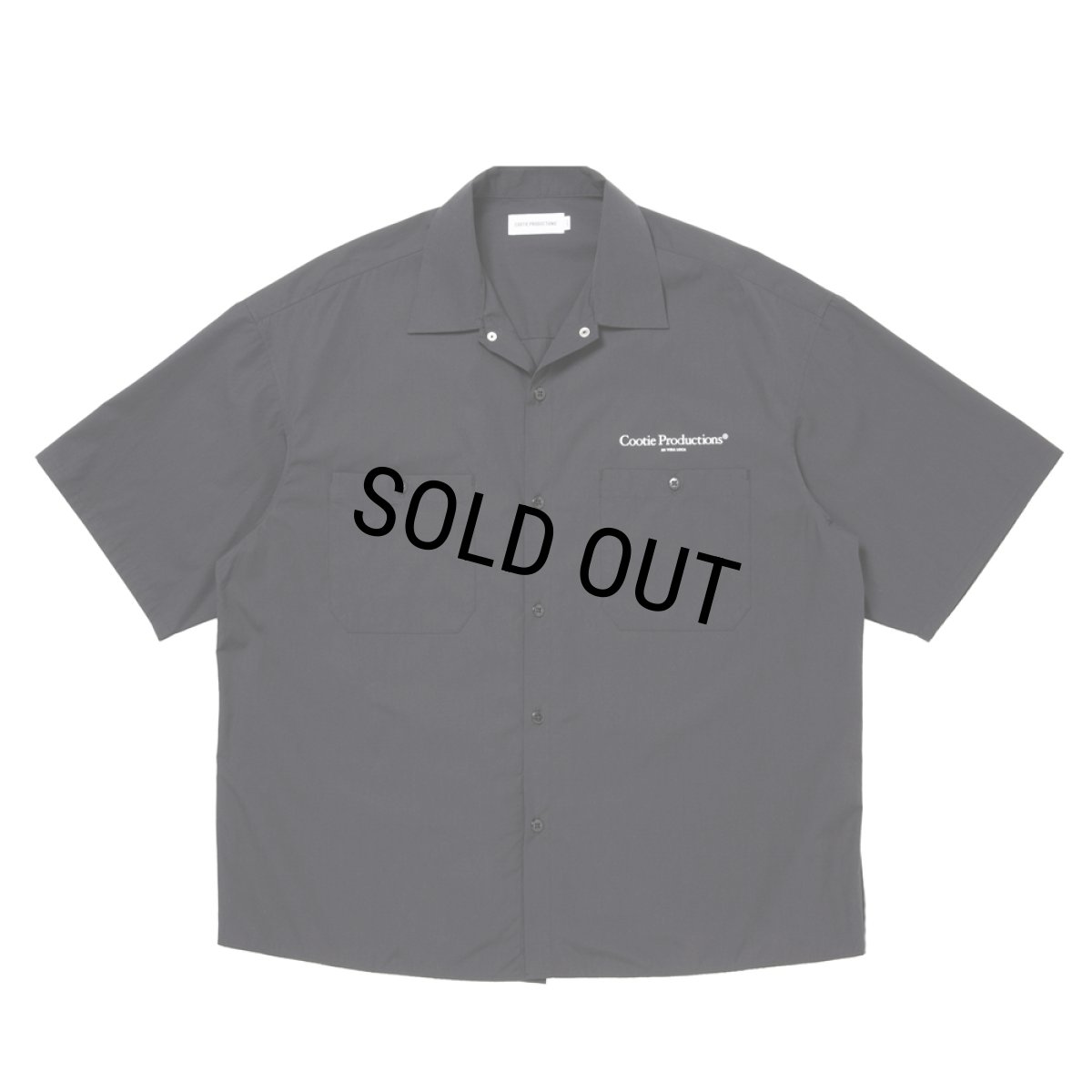 画像2: COOTIE PRODUCTIONS/Broad S/S Work Shirt（Black）［ブロードワークシャツ-26春夏］ (2)
