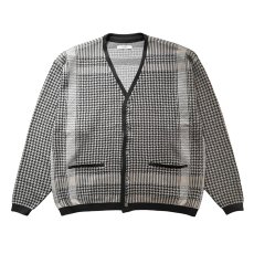 画像1: exodus brand/SHEMAGH JACQUARD KNIT CARDIGAN（GREY/BEIGE）［シュマグジャガードニットカーディガン-26春夏］ (1)