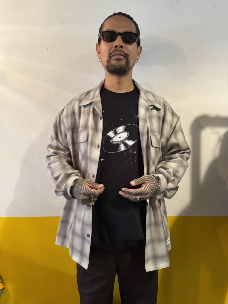 画像3: exodus brand/RAYON OMBRE CHECK L/S SHIRT（WHITE）［レーヨンオンブレチェックシャツ-26春夏］