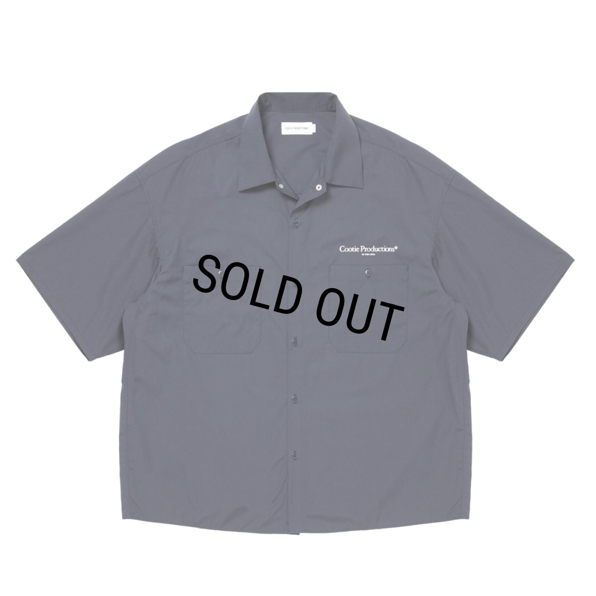 画像2: COOTIE PRODUCTIONS/Broad S/S Work Shirt（Navy）［ブロードワークシャツ-26春夏］ (2)