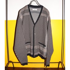 画像2: exodus brand/SHEMAGH JACQUARD KNIT CARDIGAN（GREY/BEIGE）［シュマグジャガードニットカーディガン-26春夏］ (2)