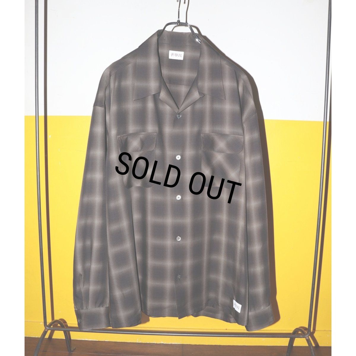 画像2: exodus brand/RAYON OMBRE CHECK L/S SHIRT（BLACK）［レーヨンオンブレチェックシャツ-26春夏］ (2)