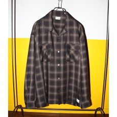 画像2: exodus brand/RAYON OMBRE CHECK L/S SHIRT（BLACK）［レーヨンオンブレチェックシャツ-26春夏］ (2)