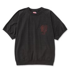 画像1: CALEE/VINTAGE REPRODUCT RAGLAN S/S CS ＜NATIVE AMERICAN＞（INK BLACK）［ラグランカットソー-26春夏］ (1)