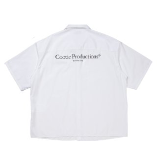 COOTIE PRODUCTIONS/Broad S/S Work Shirt（White）［ブロードワーク