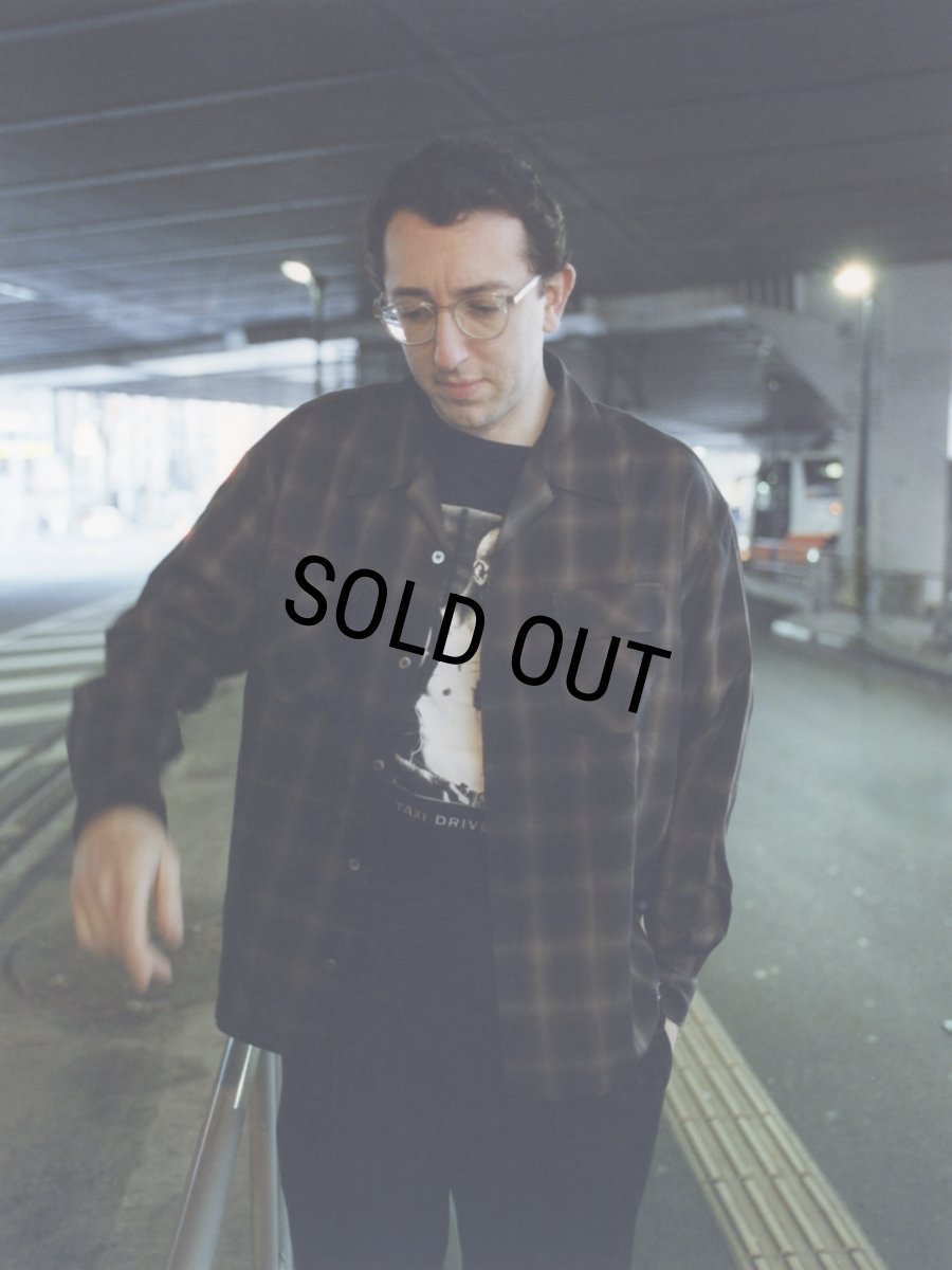 画像3: exodus brand/RAYON OMBRE CHECK L/S SHIRT（BLACK）［レーヨンオンブレチェックシャツ-26春夏］ (3)