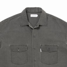 画像3: COOTIE PRODUCTIONS/Pigment Coating T/R Twill S/S Work Shirt（Dusty Black）［ピグメントワークシャツ-26春夏］ (3)