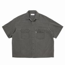 画像1: COOTIE PRODUCTIONS/Pigment Coating T/R Twill S/S Work Shirt（Dusty Black）［ピグメントワークシャツ-26春夏］ (1)