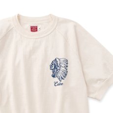 画像2: CALEE/VINTAGE REPRODUCT RAGLAN S/S CS ＜NATIVE AMERICAN＞（WHITE）［ラグランカットソー-26春夏］ (2)
