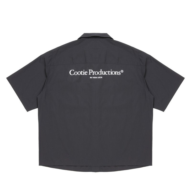 画像2: COOTIE PRODUCTIONS/Broad S/S Work Shirt（Black）［ブロードワークシャツ-26春夏］