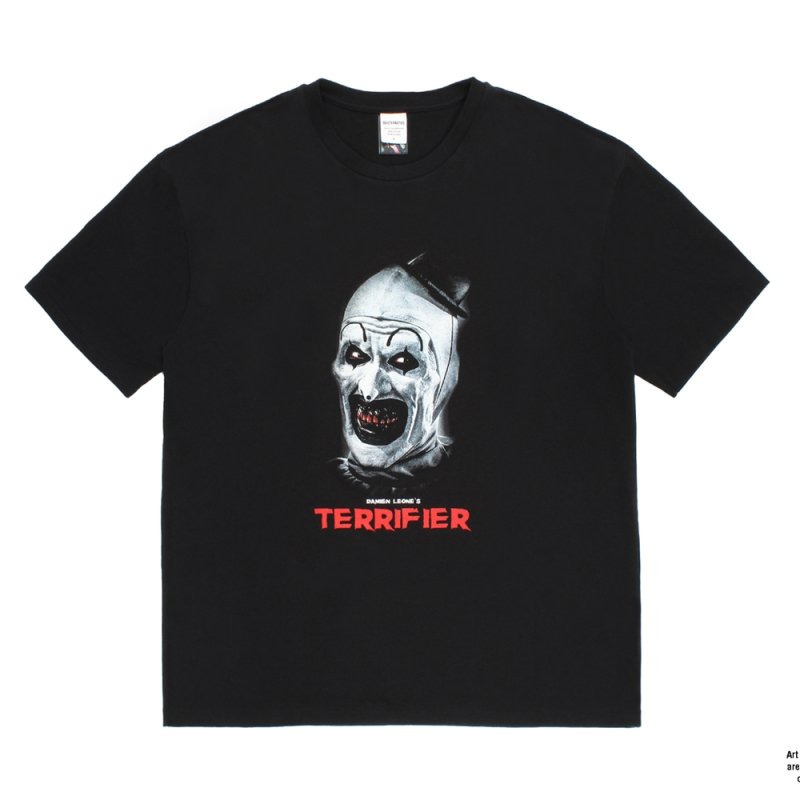 画像1: WACKO MARIA/TERRIFIER / WASHED HEAVY WEIGHT T-SHIRT（BLACK）［プリント+刺繍T-26春夏］